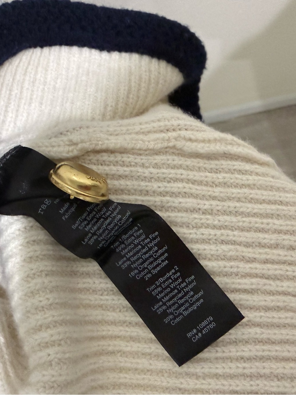 Rag and Bone Nancy Wool Cardigan Large - Picture 6 of 6